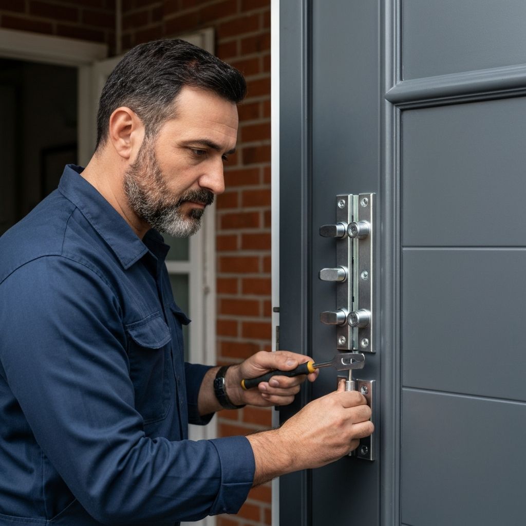 Çelik kapı kilit montajı